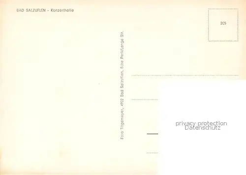 AK / Ansichtskarte Bad_Salzuflen Konzerthalle Innenraum Bad_Salzuflen