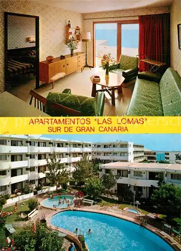 AK / Ansichtskarte San_Agustin_Gran_Canaria Apartamentos Las Lomas Piscina San_Agustin_Gran_Canaria
