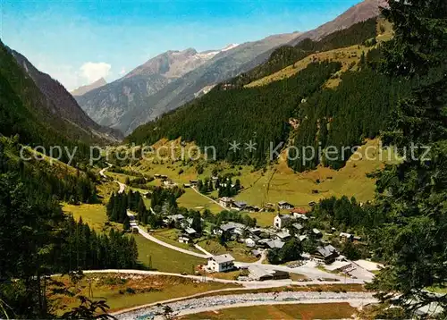 AK / Ansichtskarte Ginzling Panorama Zemmgrund gegen Schrammacher Zillertaler Alpen Ginzling
