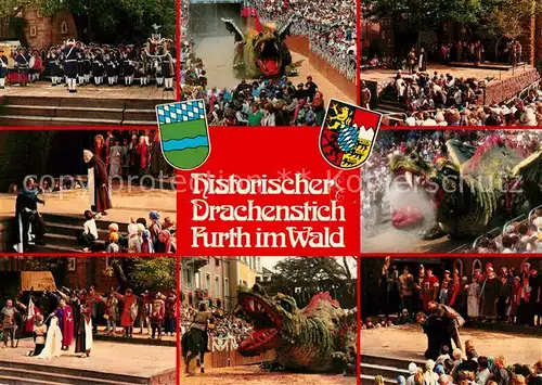 AK / Ansichtskarte Furth_Wald Historischer Drachenstich Furth_Wald