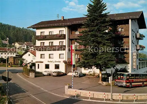 AK / Ansichtskarte Lam_Oberpfalz Hotel Pension Zum Hirschen Bayerischer Wald Lam_Oberpfalz