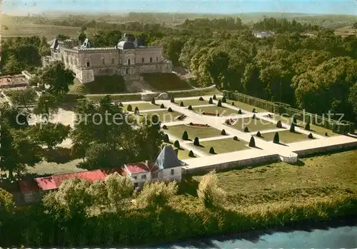 AK / Ansichtskarte Vayres_Gironde Jardins du chateau vue aerienne Vayres Gironde