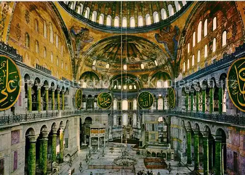 AK / Ansichtskarte Istanbul_Constantinopel Interior of St Sophia Museum Istanbul_Constantinopel