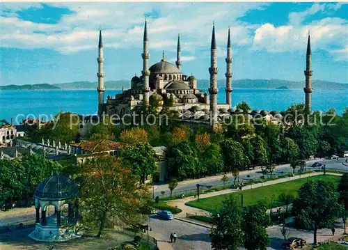 AK / Ansichtskarte Istanbul_Constantinopel Blue Mosque Blaue Moschee Istanbul_Constantinopel