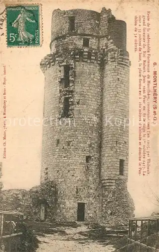 AK / Ansichtskarte Montlhery Reste de la Forteresse Ruines Montlhery