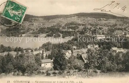 AK / Ansichtskarte Gerardmer_Vosges Vue panoramique sur le lac et la ville Gerardmer Vosges