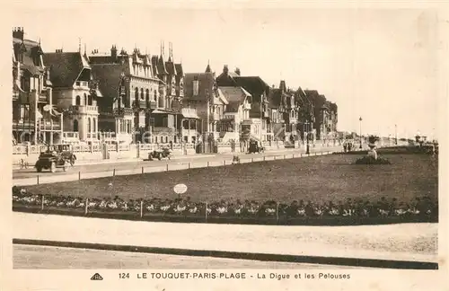 AK / Ansichtskarte Le_Touquet Paris Plage La digue et les pelouses Le_Touquet Paris Plage