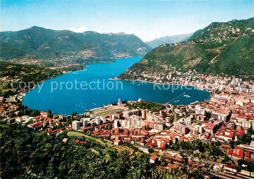 AK / Ansichtskarte Como_Lago_di_Como Fliegeraufnahme Como_Lago_di_Como