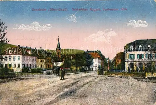 AK / Ansichtskarte Sennheim Schlachten August September 1914 Sennheim