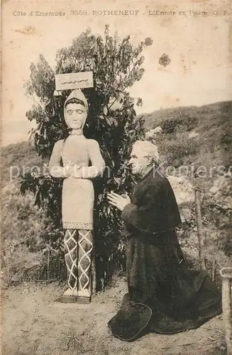 AK / Ansichtskarte Rotheneuf L Ermite en priere Rotheneuf