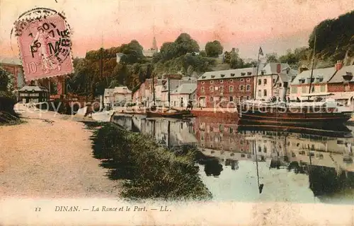AK / Ansichtskarte Dinan La Rance et le port Dinan