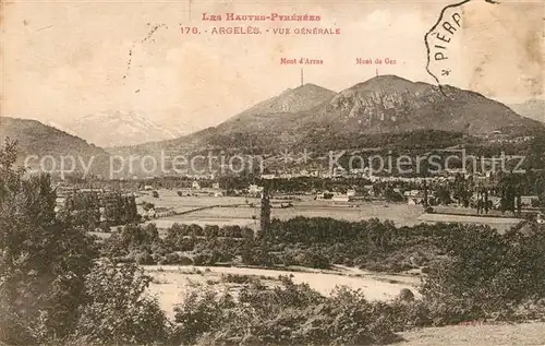 AK / Ansichtskarte Argeles sur Mer Vue generale et les Pyrenees Argeles sur Mer