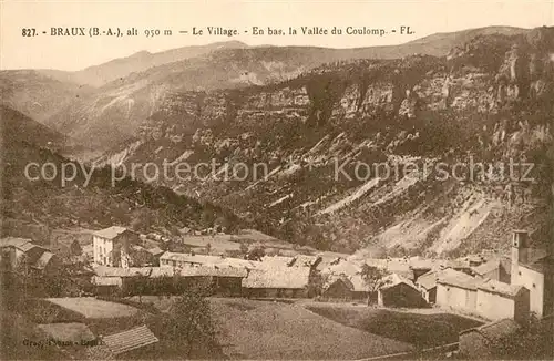 AK / Ansichtskarte Braux_Alpes de Haute Provence Panorama du village Vallee du Coulomp Braux
