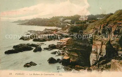 AK / Ansichtskarte Pornic Les Rochers de Gourmalon Pornic