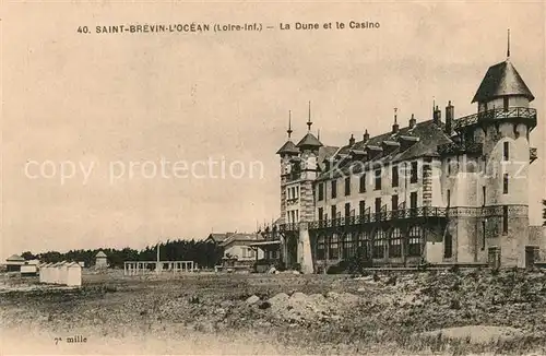 AK / Ansichtskarte Saint Brevin l_Ocean_Loire_Atlantique La Dune et le Casino Saint Brevin l_Ocean