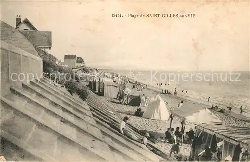 AK / Ansichtskarte Saint Gilles sur Vie_Vendee La plage Saint Gilles sur Vie