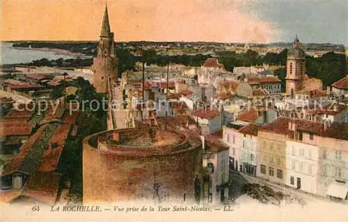 AK / Ansichtskarte La_Rochelle_Charente Maritime Vue prise de la Tour Saint Nicolas La_Rochelle