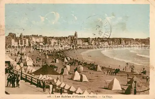 AK / Ansichtskarte Les_Sables d_Olonne La plage Les_Sables d_Olonne
