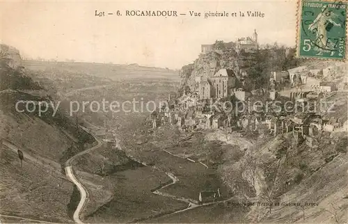 AK / Ansichtskarte Rocamadour Vue generale de la vallee Rocamadour