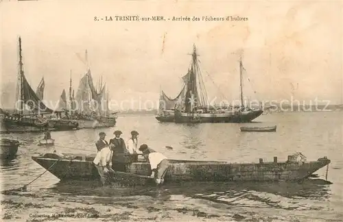 AK / Ansichtskarte La_Trinite sur Mer Arrivee des pecheurs d huitres La_Trinite sur Mer