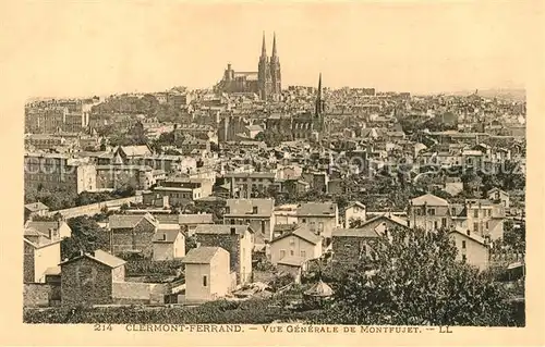 AK / Ansichtskarte Clermont Ferrand Vue generale de Montfujet Clermont Ferrand