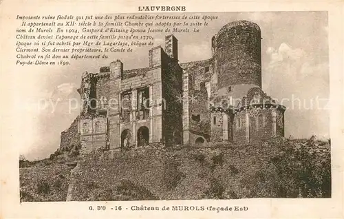 AK / Ansichtskarte Murols Chateau Schloss Murols