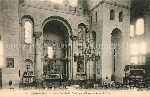 AK / Ansichtskarte Perigueux Interieur de la Basilique Chapelle de la Vierge Perigueux