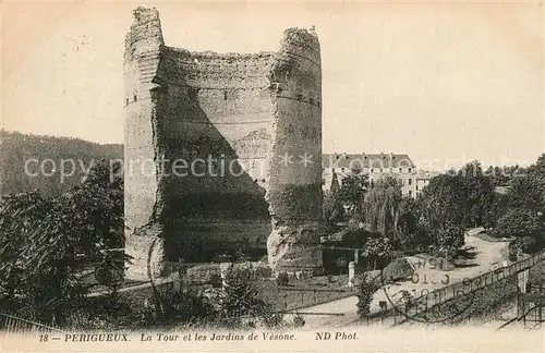 AK / Ansichtskarte Perigueux La Tour et les Jardins de Vesone Perigueux