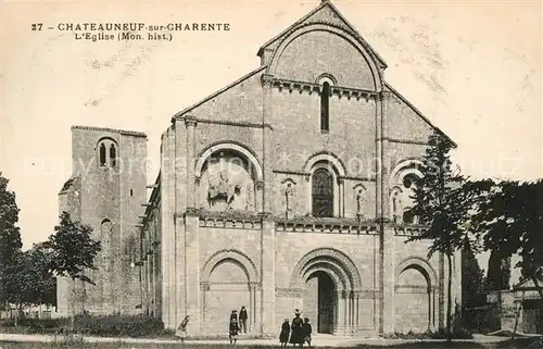 AK / Ansichtskarte Chateauneuf sur Charente Eglise Monument historique Kirche Chateauneuf sur Charente