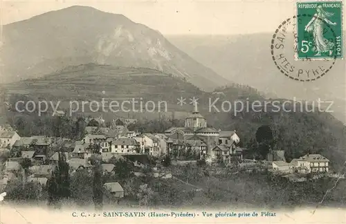 AK / Ansichtskarte Saint Savin_Hautes Pyrenees Vue generale prise de Pietat Saint Savin