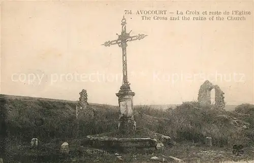 AK / Ansichtskarte Avocourt reste de l`Eglise  Avocourt