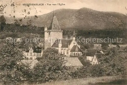 AK / Ansichtskarte Niederhaslach Eglise Niederhaslach