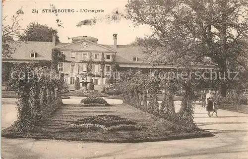 AK / Ansichtskarte Strasbourg_Alsace Orangerie Strasbourg Alsace