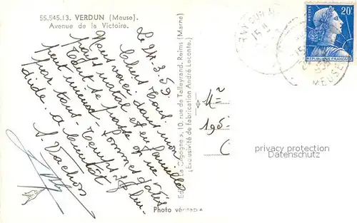 AK / Ansichtskarte VERDUN_Meuse Avenue de la Victoire Verdun Meuse