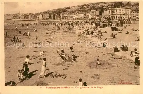 AK / Ansichtskarte Boulogne sur Mer Vue generale de la plage Boulogne sur Mer