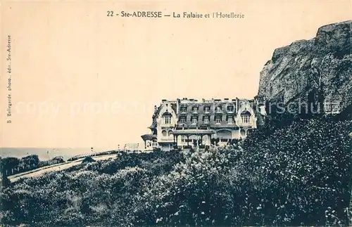 AK / Ansichtskarte Sainte Adresse La Falaise et l Hotellerie Sainte Adresse