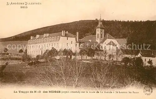 AK / Ansichtskarte Saint Laurent les Bains La Trappe de Notre Dame des Neiges sur la route de la Bastide Saint Laurent les Bains