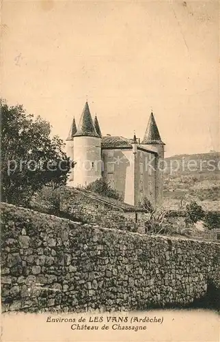 AK / Ansichtskarte Les_Vans Chateau de Chassagne Les_Vans