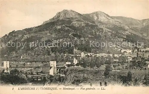 AK / Ansichtskarte Montpezat sous Bauzon Vue generale Montpezat sous Bauzon