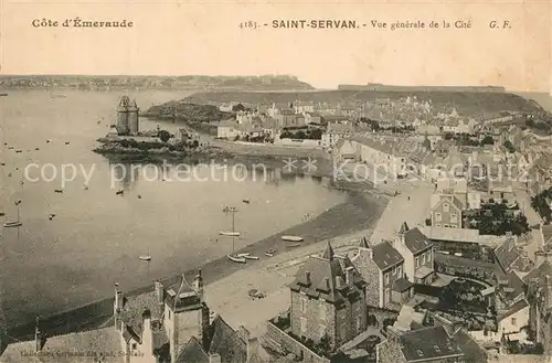 AK / Ansichtskarte Saint Servan_Ille et Vilaine Vue generale de la cite Saint Servan