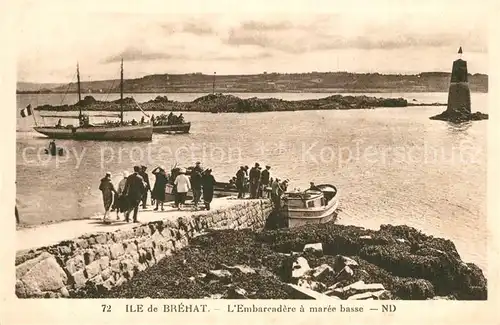 AK / Ansichtskarte Ile de Brehat Embarcadere a maree basse Ile de Brehat