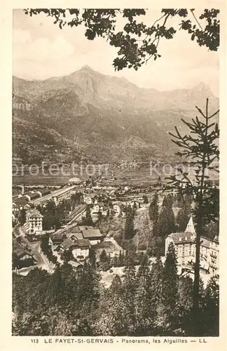 AK / Ansichtskarte Le_Fayet Panorama et les Aiguilles Alpes Le_Fayet