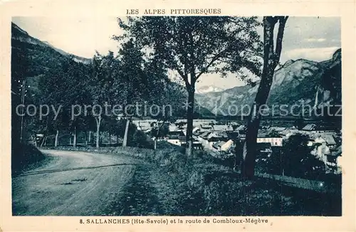 AK / Ansichtskarte Sallanches Route de Combloux Megeve Alpes Sallanches