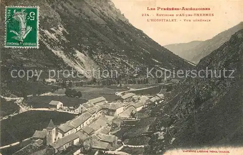 AK / Ansichtskarte Ax les Thermes Hospitalet vue generale Pyrenees Ax les Thermes