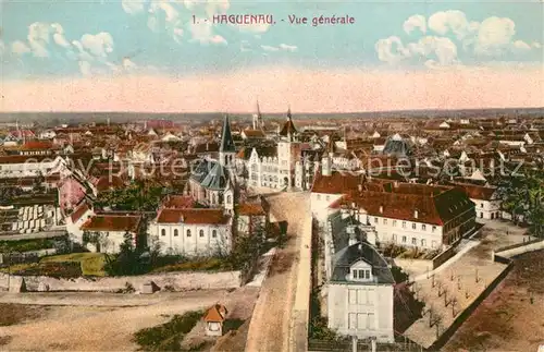 AK / Ansichtskarte Haguenau_Bas_Rhin Vue generale Haguenau_Bas_Rhin