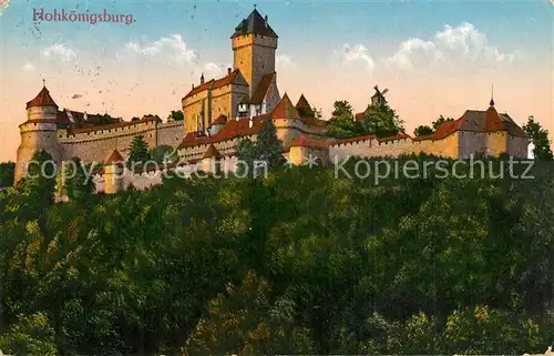 AK / Ansichtskarte Hohkoenigsburg_Haut Koenigsbourg Couvent Kloster Hohkoenigsburg