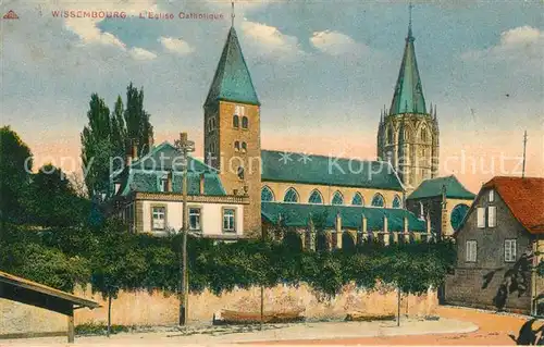 AK / Ansichtskarte Wissembourg Eglise Catholique Wissembourg