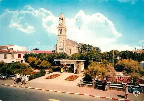AK / Ansichtskarte Croix_de_Vie_Vendee Eglise Jardin Croix_de_Vie_Vendee