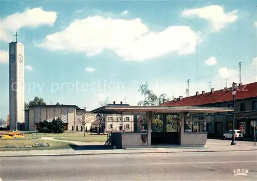 AK / Ansichtskarte Wittenheim Eglise et Place Thiers Wittenheim