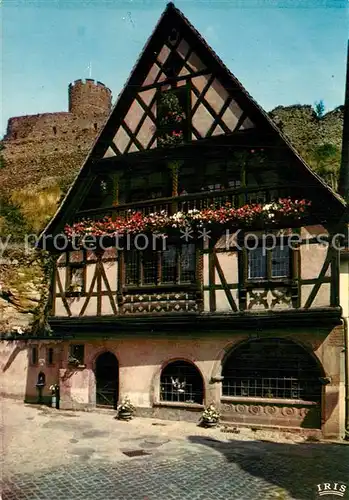 AK / Ansichtskarte Kaysersberg_Haut_Rhin Maison pittoresque au pied du Chateau du XIIIe siecle Kaysersberg_Haut_Rhin